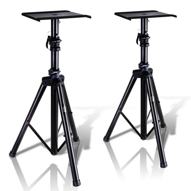 PYLE PSTND32 Dual Studio Monitor Speaker Stand Mounts, Universal