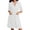 White, variant on Zipper Robes for Women Waffle Knit Bathrobes Short Lightweight Knee Length Loungewear with Pockets