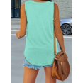 thumbnail image 5 of V Neck Tank Tops for Women Loose Fit Sleeveless Top Summer Clothes Light green XL, 5 of 6
