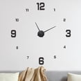 thumbnail image 1 of Uxcell 1-Pack Reloj de Pared 3D DIY, Reloj de Pared Sin Marco Silencioso de 59" con 4 Números Grandes para el Hogar, Negro+Negro, 1 of 1