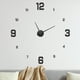 thumbnail image 1 of Uxcell 1-Pack Reloj de Pared 3D DIY, Reloj de Pared Sin Marco Silencioso de 59" con 4 Números Grandes para el Hogar, Negro+Negro, 1 of 1
