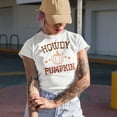 thumbnail image 2 of Howdy Pumpkin, Texas State or Texan Autumn or Fall Merch Gift, Heather Grey T-Shirt, Small, 2 of 5