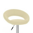 thumbnail image 4 of Set of 4 Modern Home Rho "Leather" Contemporary Adjustable Height Counter/Bar Stool (Toffee), 4 of 5