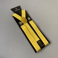 thumbnail image 6 of GASTROPOD Suspenders for Men Adjustable Length Men's Suspenders Elastic Material for Casual and Formal Suspenders for Men Heavy Duty 2.5cmx100cm,Yellow, 6 of 7
