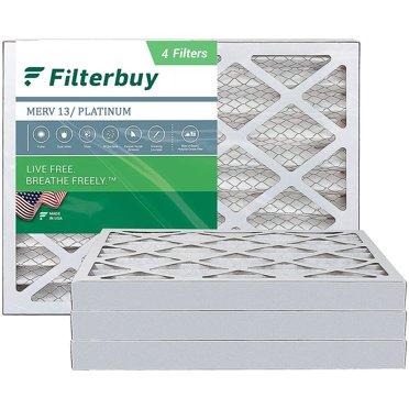 Glasfloss Industries 14x25x1 MERV 13 HVAC Air Filters. Box of 6. Actual Size: 13-1/2 x 24-1/2 x 7/8
