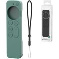 thumbnail image 1 of Funda de Silicona Compatible con Apple TV 4K 2021 2022, Funda Protectora Control Apple TV 2 en 1 Airtag Compatible con Siri Remote de 3.ª y 2.ª generación, Viene con cordón, 1 of 3