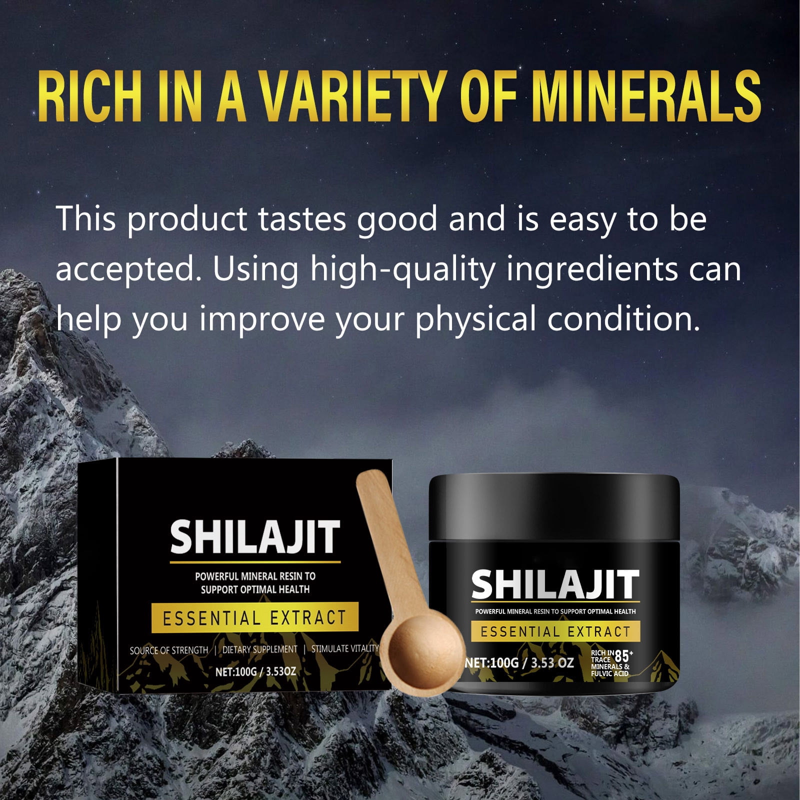 Shilajit Pure Organic Shilajit Resin Gold Grade Shilajit Supplement Natural Shilajit Resin With 85+ Fulvic For Focus Energy Immunity 50 Gram