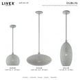 thumbnail image 2 of 49102-80 Livex Lighting Dublin - 1 Light Pendant in Contemporary Style - 15.88 Inches wide by 10.25 Inches high-Nordic Gray Finish    -Traditional, 2 of 9