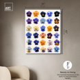 thumbnail image 4 of Pansy Patch Grid I Canvas Print Flower Art Decor by Art Remedy, Gallery Wrapped, 36 x 45, 4 of 6