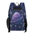 thumbnail image 3 of Ttyddzy Clear Backpack Heavy Duty PVC Transparent Backpack for College Workplace, Purple Saturn, 3 of 8