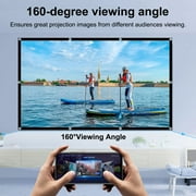 100 inch Outdoor Projector Screen,Foldable Washable Indoor Portable Projection Screen Projector 4K 16:9 HD Rear Front Movies Screen for Backyard Home Theater Office