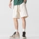thumbnail image 4 of Puntoco Pantalones De Chándal Retro De Color Sólido Pantalones Cortos Casuales Versátiles Sueltos Para Hombres Beige Xl,Pantalones Cortos Hombre, 4 of 5