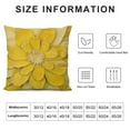 thumbnail image 6 of JRXY  3D Flower Throw Pillow Cover Decorative Sunflower Accent Pillow Case Cushion Lumbar Pillowcase for Home Bed Sofa Couch Chair 2pcs Yellow White, 6 of 6