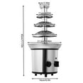 thumbnail image 2 of TFCFL 110V 170W Electric 4 Tier Mini Chocolate Fondue Fountain Maker Machine Home Party Wedding Use Cook, 2 of 14