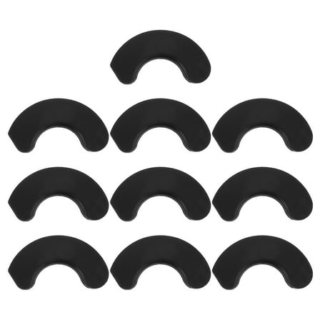 Black Durable Dumbbell Rack with Sturdy Support for Gym Storage PP Material Spacesaving Design 10pcs