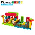thumbnail image 4 of Building Blocks PicassoTiles PTB100, tema Safari, 100 unidades, 4 of 5
