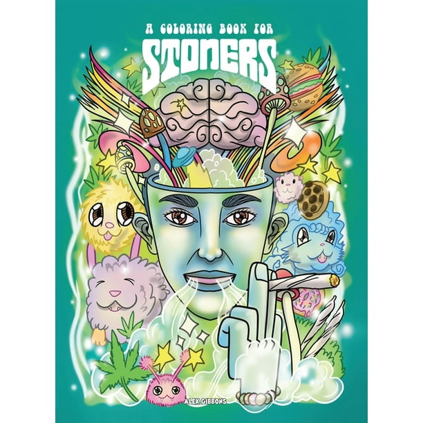 Download A Coloring Book For Stoners Stress Relieving Psychedelic Art For Adults Hardcover Walmart Com Walmart Com