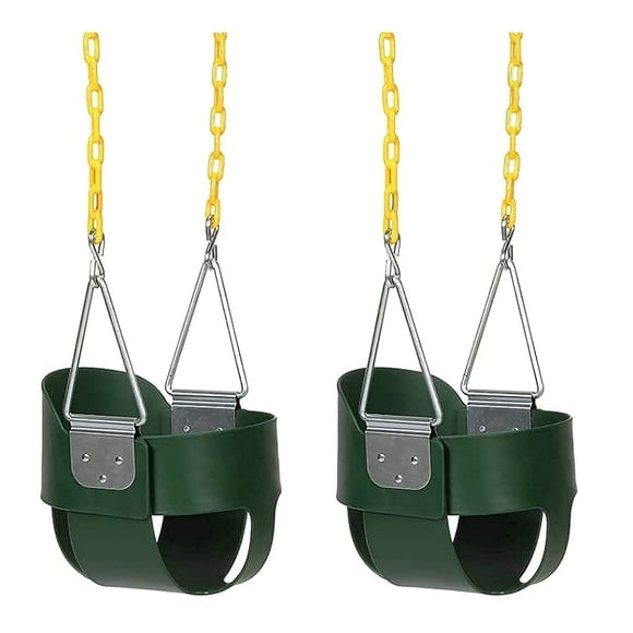 Eastern Jungle Gym Full Bucket Toddler Swing Seat with Coated Swing Chains Pack of 2