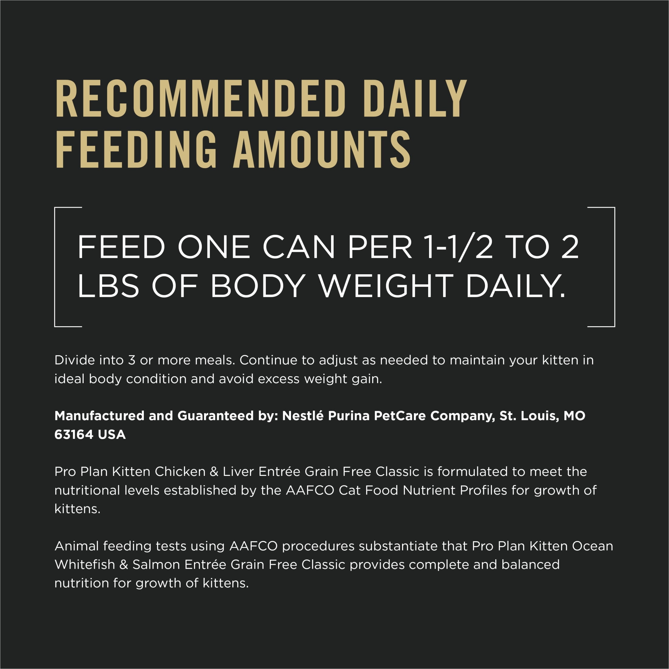Purina Pro Plan Grain Free Chicken and Liver and Ocean Whitefish and Salmon Wet Kitten Food 24 ct Variety Pack