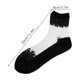 thumbnail image 2 of YSNOOWE 2Pares Calcetines De Encaje Negro Para Mujer Transpirables Y Transparentes Para Eventos, 2 of 6