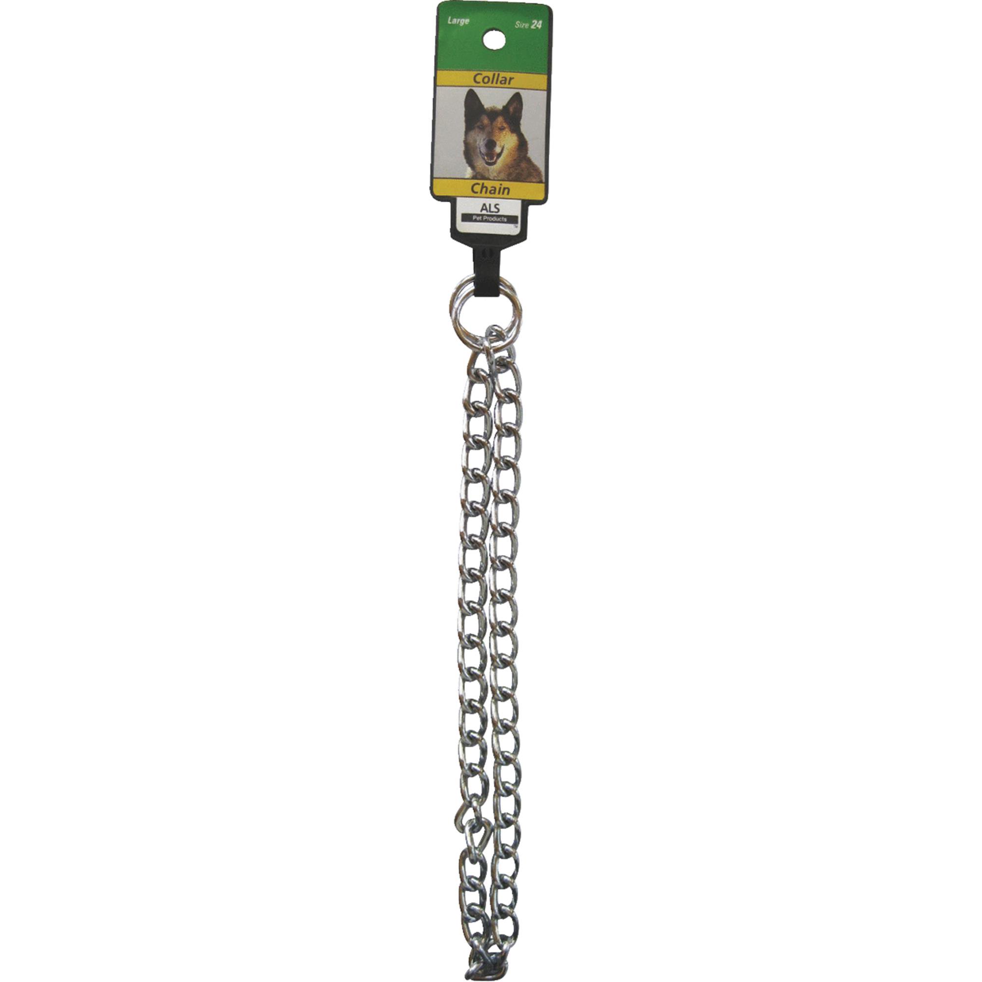 Westminster Pet Products Dog Choke Chain - Steel Chrome Finish - 24 Silver