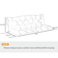 thumbnail image 3 of Canddidliike 59" x 38" Tufted Bench Cushion, 3-Seater Replacement for Swing Chairr, Patio Sofa/Couch, Outdoor Furniture, Dark Gray, 3 of 7