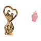 thumbnail image 5 of Estatua de pareja,Figura de pareja,arte moderno,artesanía,regalo de boda,Tarro de jengibre de cerámica,Jarrón de cerámica con jengibre y arreglo floral,Jarrón decorativo de porcelana con, 5 of 8