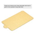 thumbnail image 4 of Uxcell 200pcs Mini Cake Boards, Mousse Cake Cardboards Rectangle for Cupake Base (Gold), 4 of 5
