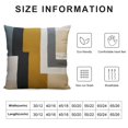 thumbnail image 5 of ARISTURING  Retro Boho Textured Accent Mid Century Throw Pillow Covers Modern Vintage Minimalist Geometric Decorative Abstract Pillowcase for Sofa,Brown Black and Gray, 5 of 5