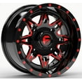 thumbnail image 2 of Fuel Lethal 15" Wheels Red 35" RC500S Sticky Tires Can-Am Commander Maverick Renegade Outlander Defender, 2 of 4