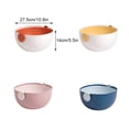 thumbnail image 3 of Yuarrent Escurridor de frutas, colador de de verduras de doble capa, colador de cocina para el hogar, contenedor con mango reutilizable Almacenamiento y organización del hogar Blanco Naranja Yuarrent HA065309-01B, 3 of 6