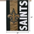 thumbnail image 2 of New Orleans Saints 28" x 44" Double-Sided Embellish House Flag, 2 of 2