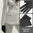 thumbnail image 3 of OULII 2Pairs Women Satin Gloves For Funeral Church Prayer Comfortable Wearing, 3 of 8