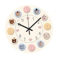 thumbnail image 4 of Reloj de pared redondo decorativo con forma de oso, sin asa, con números arábigos. 30 cm, 4 of 8