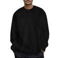 thumbnail image 1 of WEAIXIMIUNG Christmas Mens Autumn and Winter Suede Hatless Pullover Solid Color Long Sleeve Sweater Top, 1 of 8