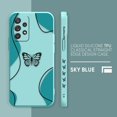 thumbnail image 3 of Case For Samsung Galaxy A91 A73 A72 A71 A52 A51 A33 A31 A02S AO3S 4G 5G Colour Liquid silicone Case Beautiful Butterfly, 3 of 5