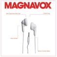 thumbnail image 5 of Magnavox MHP4820-WH Gummy Earbuds in White, 5 of 5