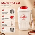 thumbnail image 4 of 12 oz Coffee Vacuum Flask, 316 Stainless Steel Insulated Travel Mug with Lid and Handle for Hot Cold Drinks, Camping, Home and Office, 4 of 7