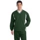 thumbnail image 1 of SPORT-TEK Camisa cortavientos raglán con cuello en V y ribete alto para hombre XLT Verde bosque/Blanco deporte-tek TJST62, 1 of 1