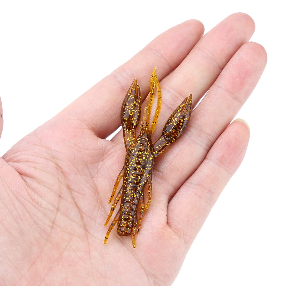Yosoo 4pcs 6 Colors Silicone Soft Fishing Crawfish Artificial Lures