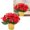B, variant on Potted Red Christmas Plant Artificial Poinsettia in Pot (No Pinecones) Tabletop Centerpiece Home Office Decor