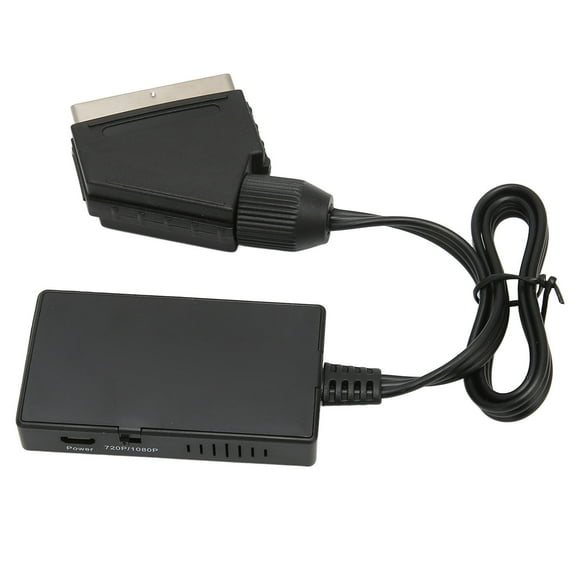Scart To Converter,Supports 720P 1080P Switching Scart To HD Multimedia Interface Adapter,Scart Converter Full HD Video Converter For DVD Set Top Box