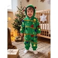 thumbnail image 6 of RUINIXCW Kids Christmas Tree Costume Toddler Baby Boy Girl Christmas Outfit Fall Winter Xmas Clothes Fleece Romper Long Sleeve Hood Zipper Jumpsuit, 6 of 10