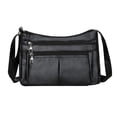 thumbnail image 2 of Bolso de hombro para mujer, bolso cruzado con correa ajustable para el hombro, bolso de viaje, bolso para el trabajo de primavera, vacaciones en la Negro, 2 of 10