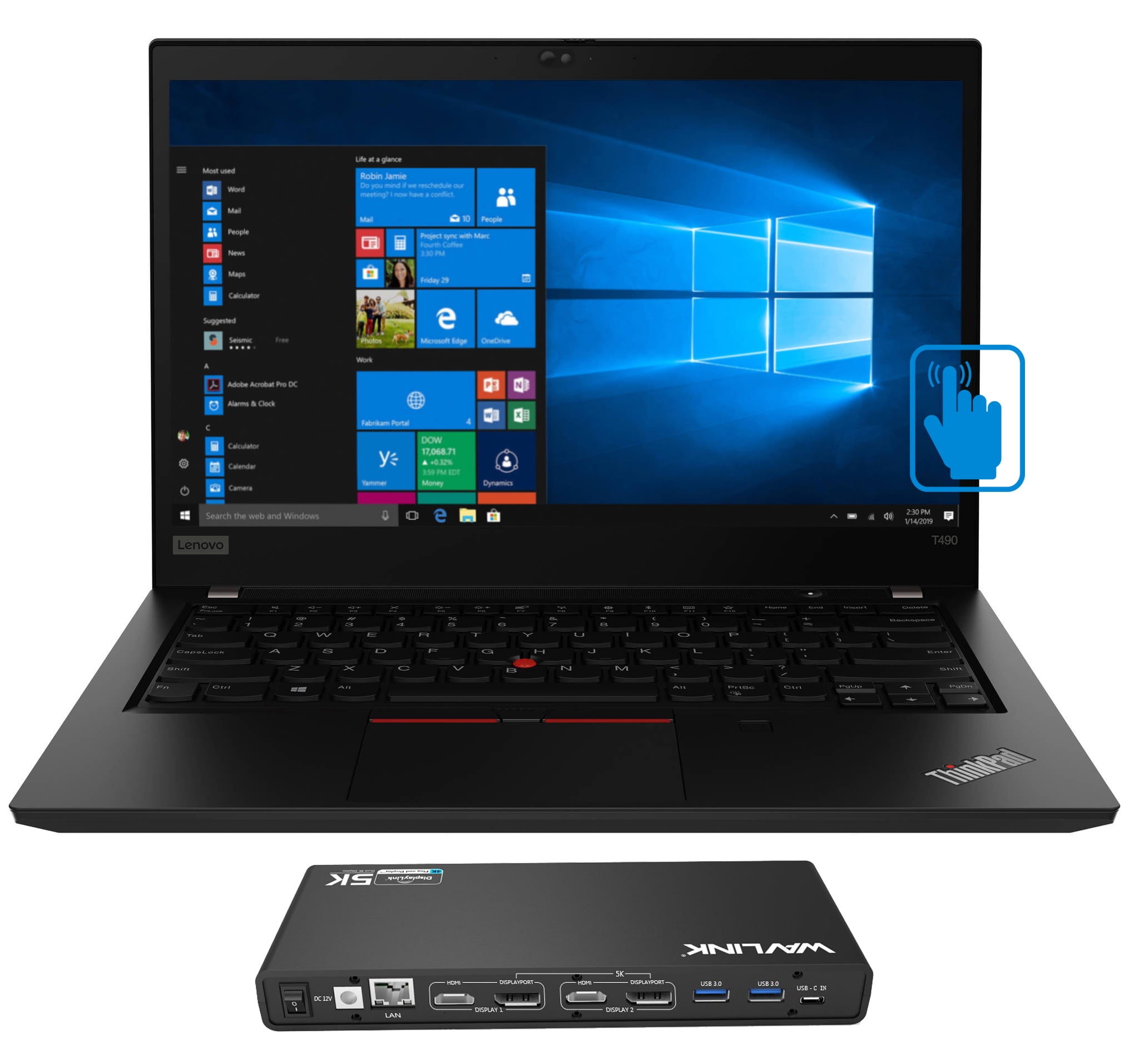 Lenovo ThinkPad T490 Home and Business Laptop (Intel i78565U 4Core
