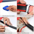 thumbnail image 2 of Soft Car Rear Roof Spoiler Wing Sticker, Waterproof Rubber Car Rear Spoiler, Universal Car Rear Spoiler for Auto Bumper Protection (Carbon Fiber), 2 of 4