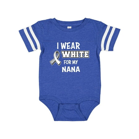 

Inktastic I Wear White For My Nana Gift Baby Boy or Baby Girl Bodysuit
