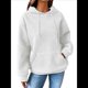 thumbnail image 3 of Sudadera con Capucha para Mujer, Informal, de Larga, con Cordón Ajustable, Estilo Waffle, Holgada, con Bolsillo XXXL, 3 of 10