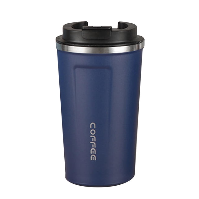Tumbler aislado de vacío, taza de cofee de viaje, 510 ml de temperatura digital exhibición de tazas térmicas botella de para deportes Azul