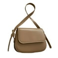 thumbnail image 1 of Bolso de hombro Salvador para mujer cruzado pequeño de piel sintética Caqui, 1 of 10